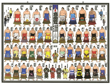 2024 January Picture Banzuke - Terunofuji's 9th Championship