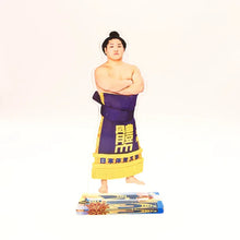Sumo Wrestler wearing Kesho Mawashi Acrylic Picture Stand - Asakoryu