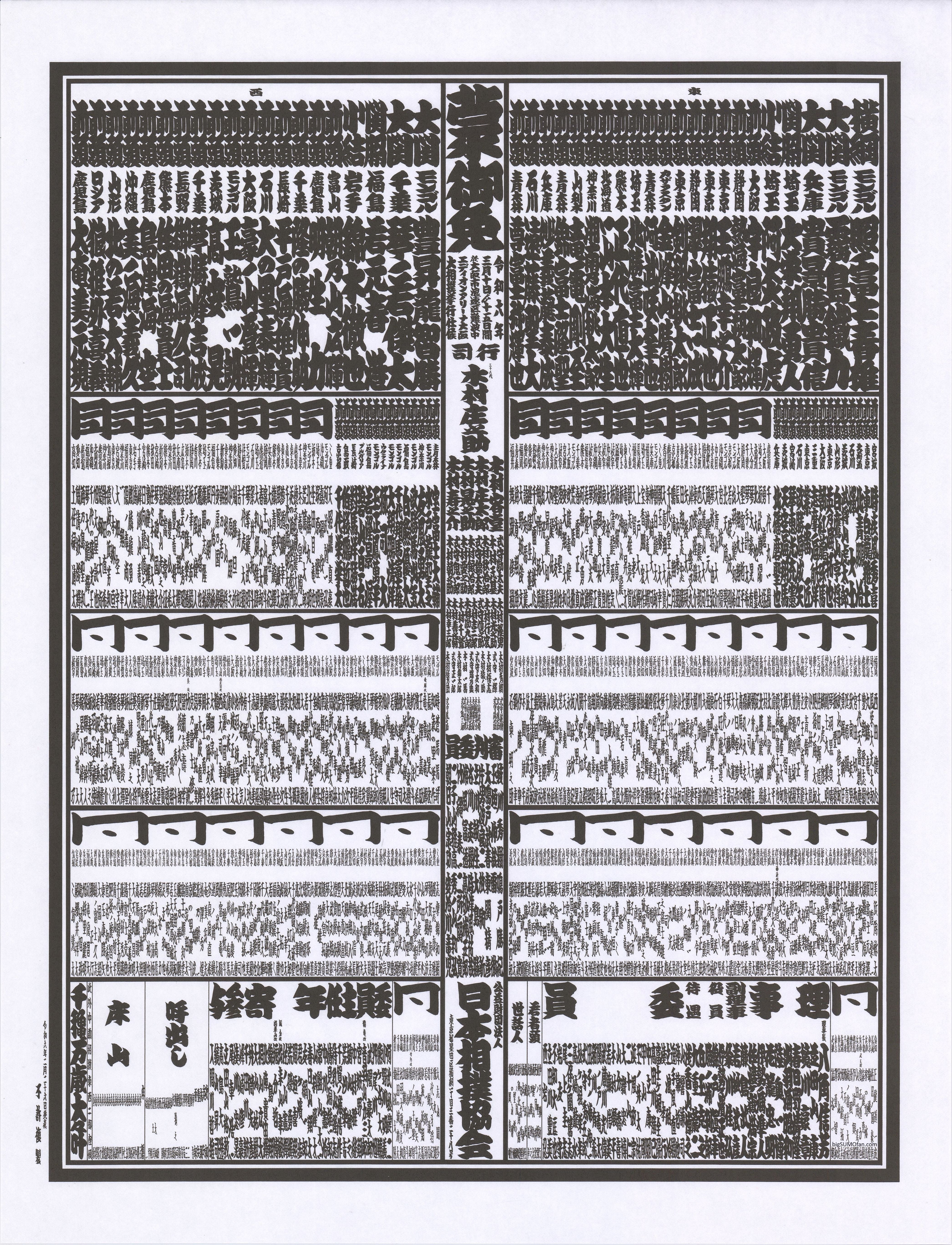 2024 March Banzuke - Takerufuji's 1st Championship – bigSUMOfan.com