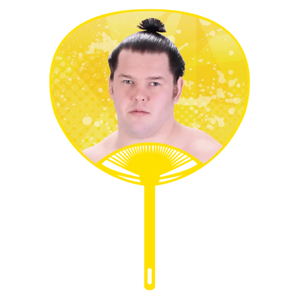 Sumo Wrestler Large Photo Fan - Shishi
