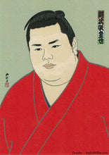 Sumo Wrestler Postcard - Onosho - Nishiki-e style