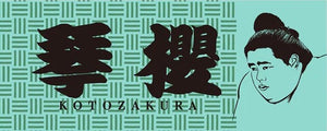 Colorful Fan Towel with image  -  Kotozakura