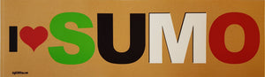 "I Heart SUMO" Bumper Sticker -  3-Pack