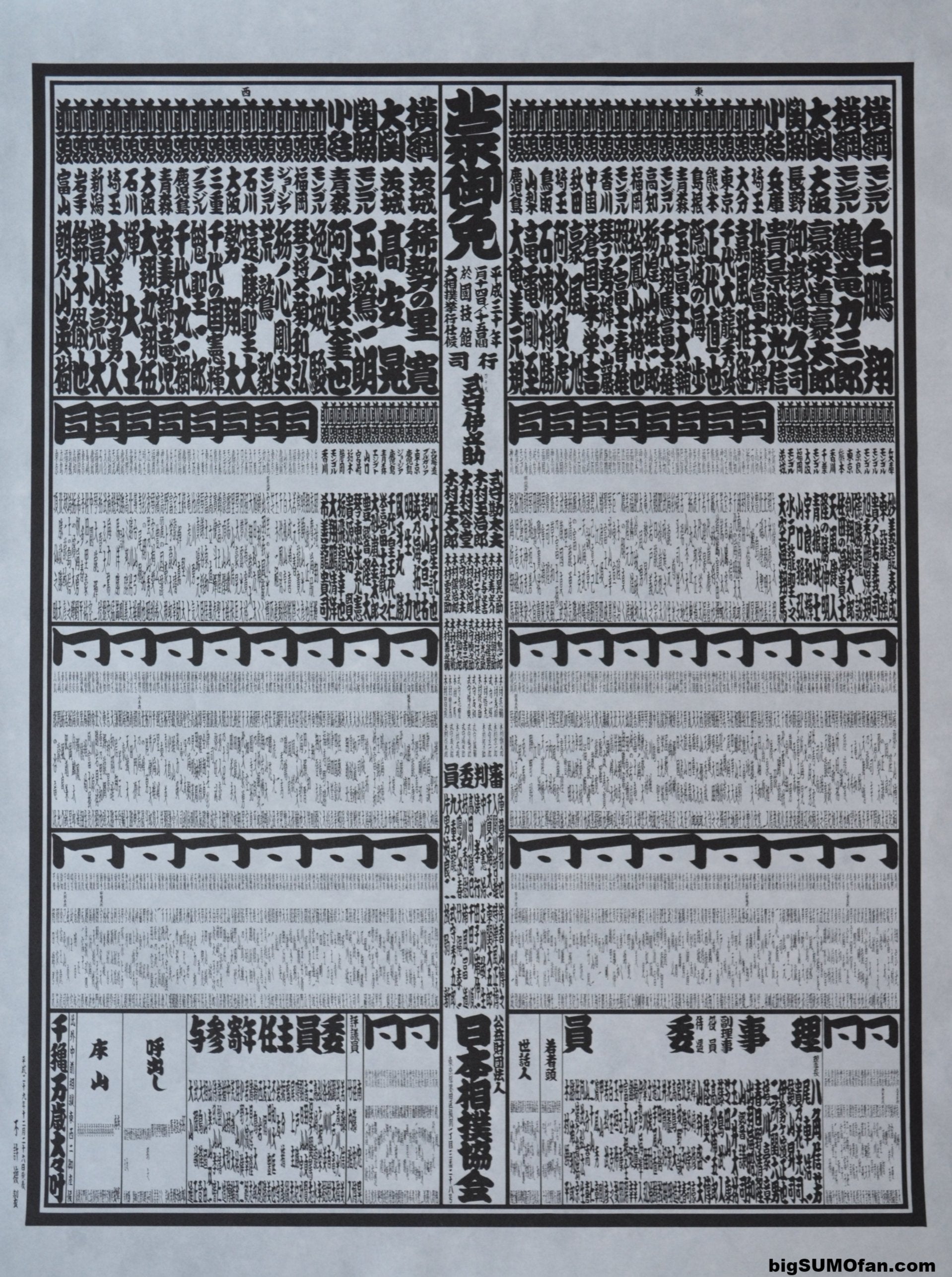 2018 January Banzuke - Tochinoshin's first and only