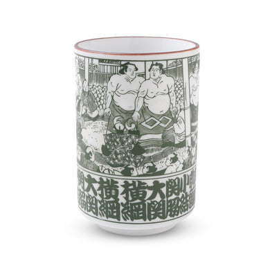 Sumo Dohyo Image Ceramic Tea Cup