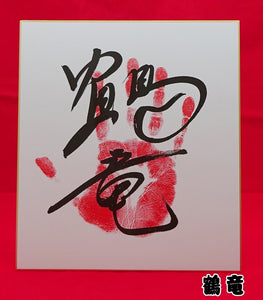 Wrestler Handprints and Signature (printed Tegata)